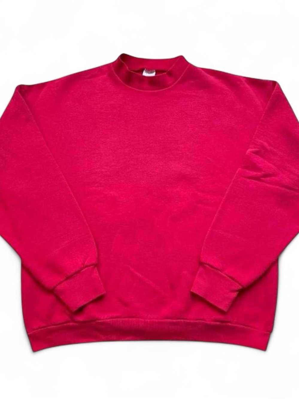 Vintage 1990s Fruit of the Loom Crewneck Sweater - Bright Pink XL